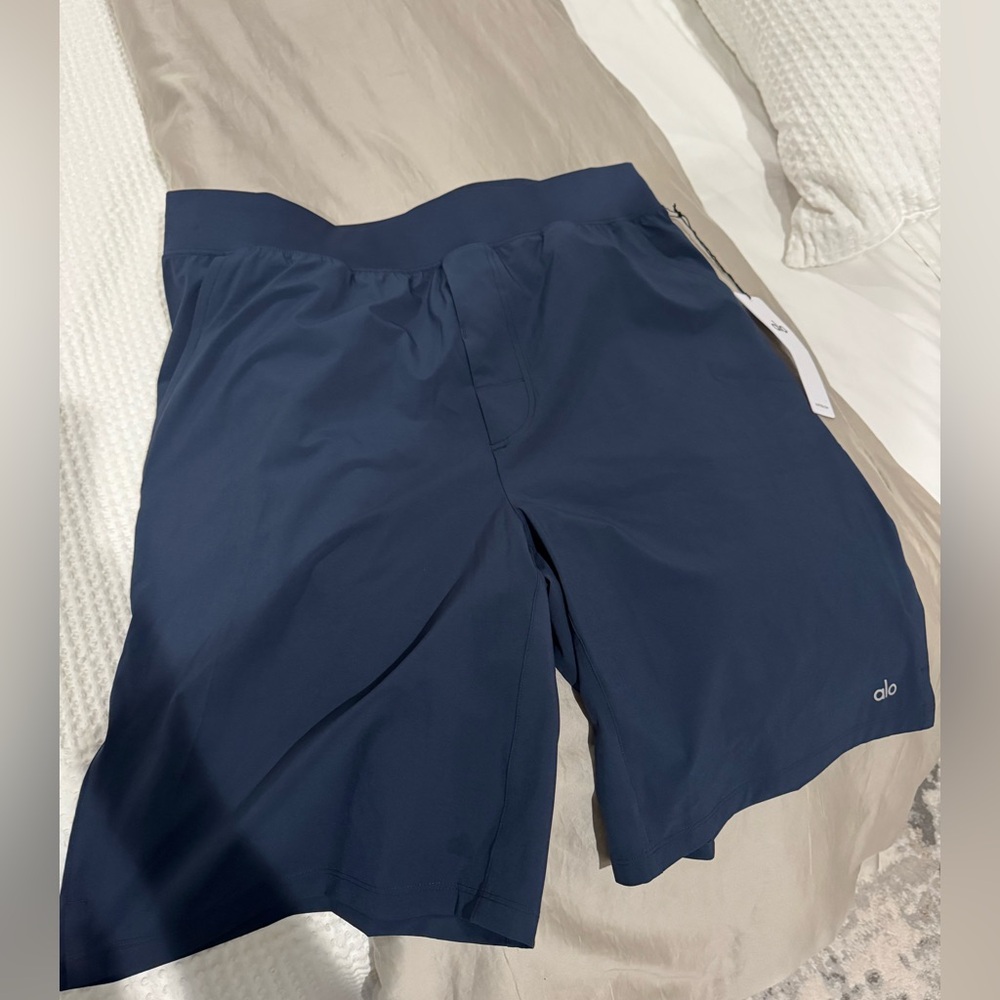 ALO Yoga Navy Repetition Shorts